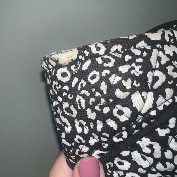 NWT Vera Bradley Mandy Camocat Black White Tote Shoulder Bag Retired Pattern - Picture 8 of 10